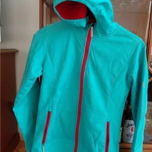 lululemon athletica Teal Jacket with Red Trim
